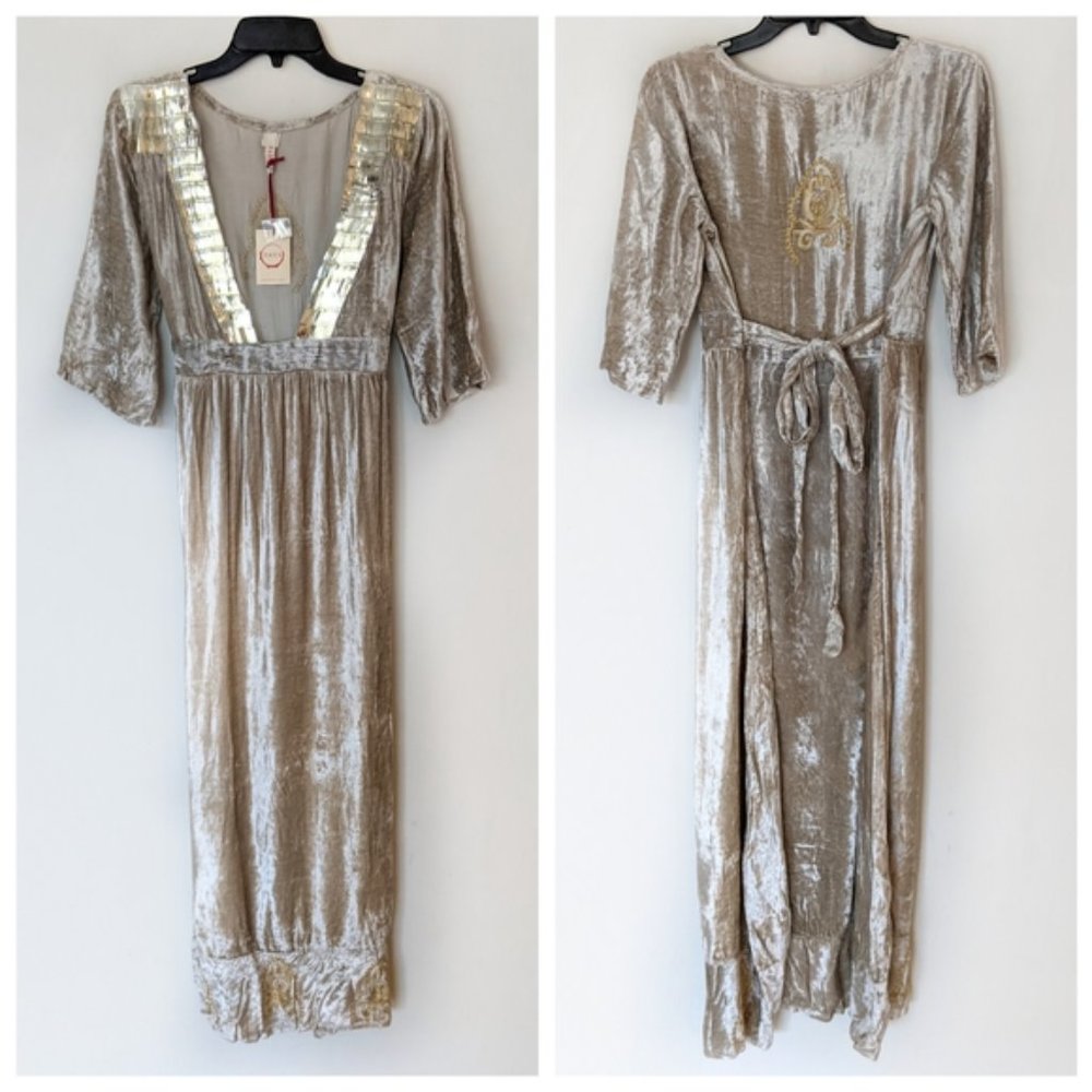 Anthropologie RAGA Romantic Visions Velvet Dress - Picture 3 of 8